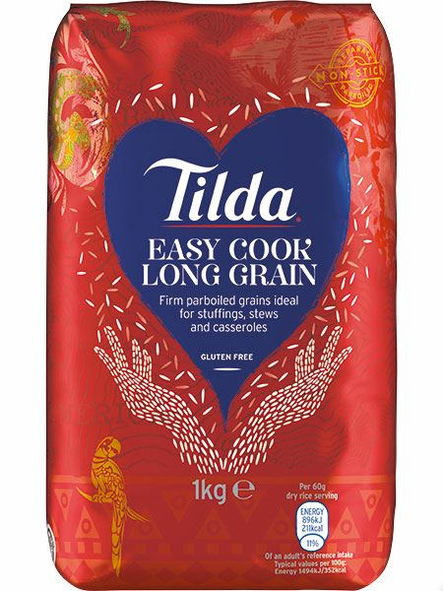 Tilda Easy Cook Long Grain / Pitkäjyväinen basmatiriisi 1kg - Tummat ja täysjyväriisit - 12569 - 1