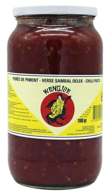 Wendjoe Sambal Oelek/ Chilli Tahna 1,1kg CAM - Chili-kastikkeet - 5089 - 1