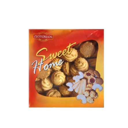 Zlotoklos Cookies with Coconut Flakes/ Keksi Kookoshiutaleilla 400g - Täytekeksit ja vohvelit - 19769 - 1