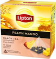Lipton Black Tea with Peach Mango Musta tee 20ps 34g - Musta tee - 17369 - 1