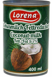Lorena Coconut milk/ Kookosmaito Fat 5-7% 400ml - Maidot - 15969 - 1