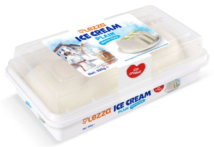 111101 Lezza Maras Ice Cream Plain / Vanilja Jäätelö 500g - Pakastemakeiset ja -jälkiruoat - 6899 - 1