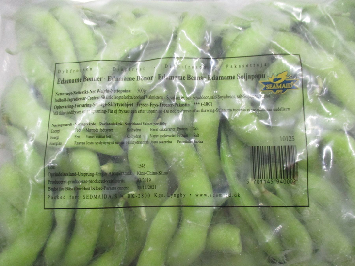 SeaMaid IQF Edamame Soybean/ Soijapapu Edamame 500g - Pakaste vihannekset - 17239 - 1