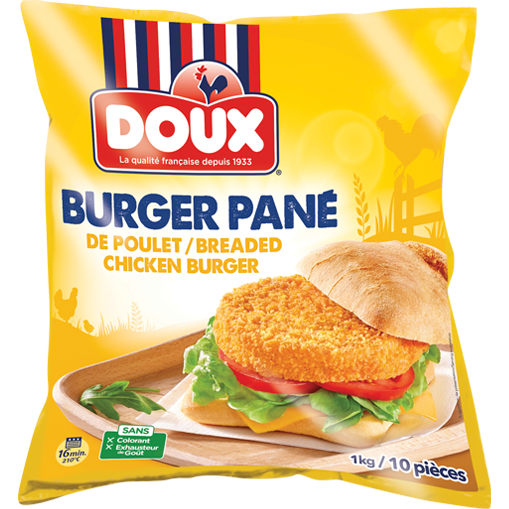 Doux Chicken Burger/ Kananburger 1kg - Kana pakasteet - 18459 - 1