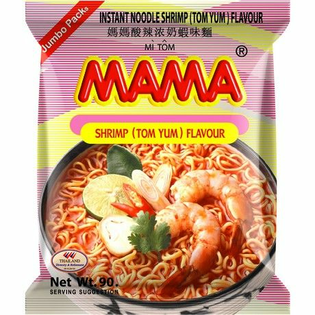 Mama Tom Yum Noodles/ Katkarapumakuinen Pikanuudelit 90g - Nuudelit - 18569 - 1