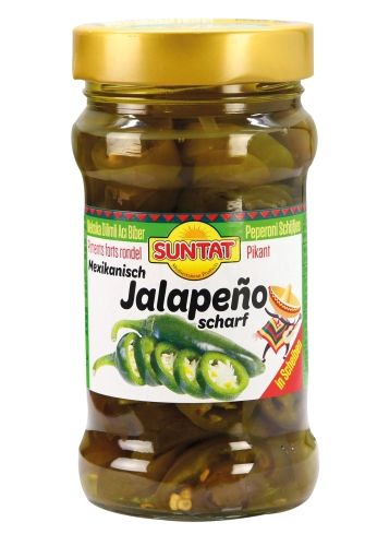 Suntat Jalapeno Biber Tursu / Viipaloidut jalapeno suolaliemessä 326ml CAM - Pepperonisäilyke - 20659 - 1