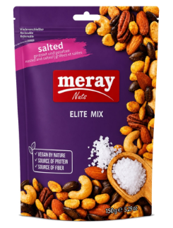Meray Elite Mix Pähkinäsekoitus paahdetut&suolatut 150g - Pähkinät - 21609 - 1