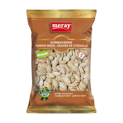 Meray Kabak Cekir. Kavr&Tuzlu / Paahdetut&suolatut kurpitsansiemenet Nevseh 400g - Siemenet - 3839 - 1