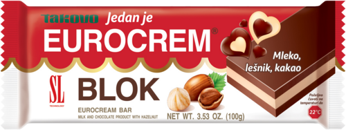 Takovo Eurocrem block / Suklaapatukka 100g - Patukat - 4679 - 1