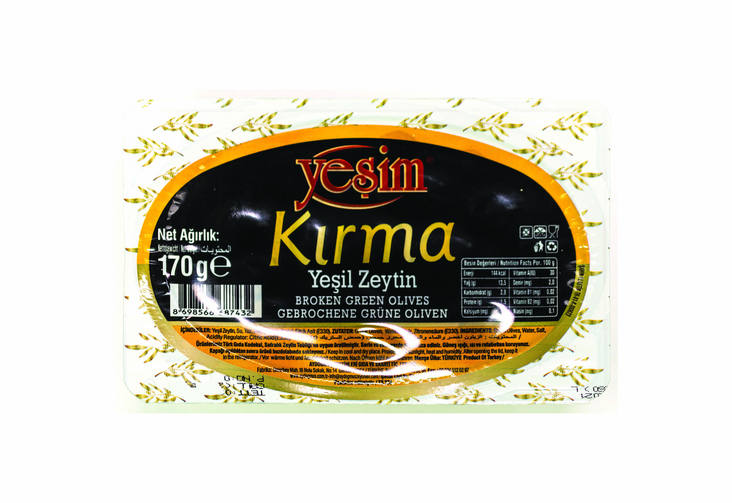 Yesim Kirma Yesil Zeytin / Vihreä Oliivi 170g VAKUM - Oliivisäilykkeet - 5279 - 1