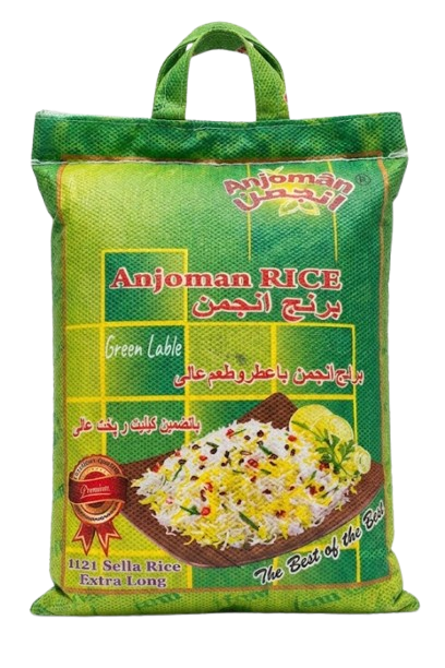 Anjoman 1121 Sella Rice Extra Long Green Lable / Pitkäjyväinen riisi 1kg - Basmatiriisit - 21059 - 1