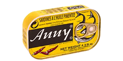 Anny Sardine in Vegetable Oil Spicy/ Sardiini kasviöljyssä tulinen 125g - Kala- ja äyriäissäilykkeet - 10579 - 1