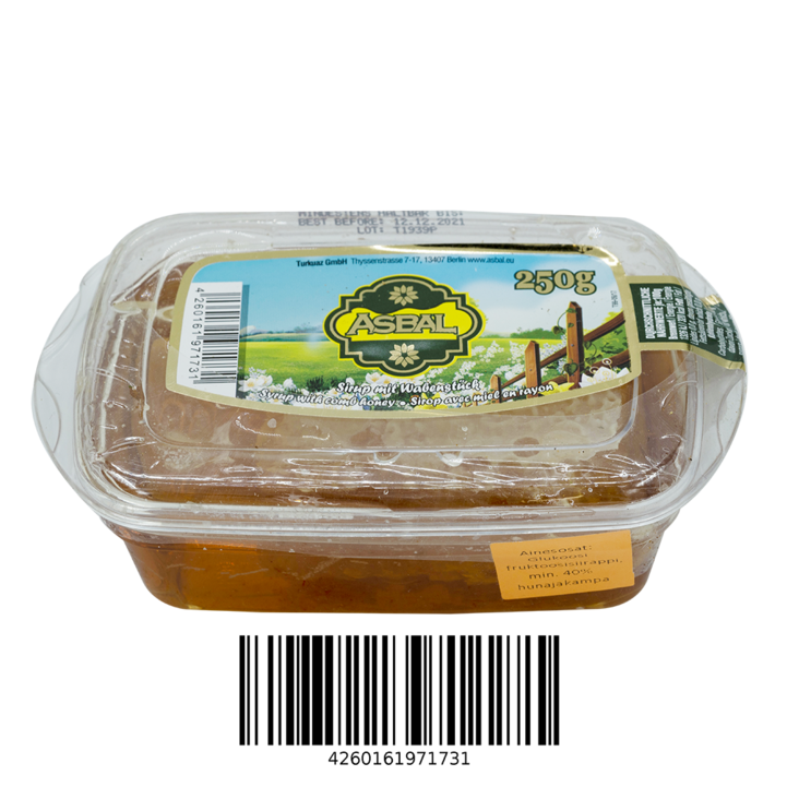 Asbal Petekli Bal Tabak / Hunajakenno 250g - Hunajat - 499 - 1