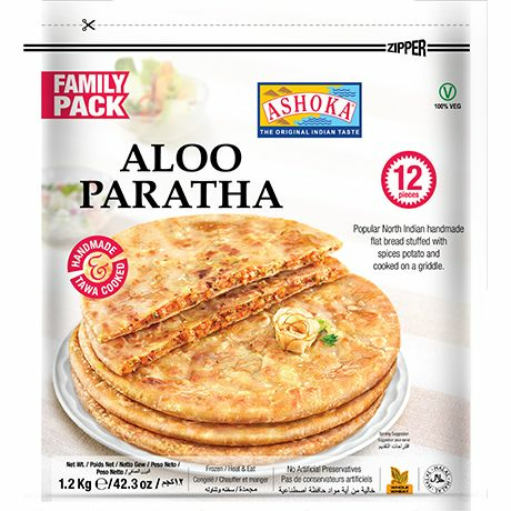 Ashoka Aloo Paratha Leipä 12kpl 340g - Suolaiset leivonnaiset - 17159 - 1