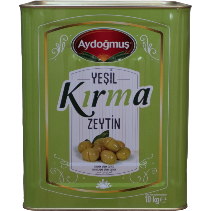 Aydogmus Yesil Kirma Zeytin / Rikotut vihreät oliivit 10kg TNK - Oliivisäilykkeet - 8429 - 1
