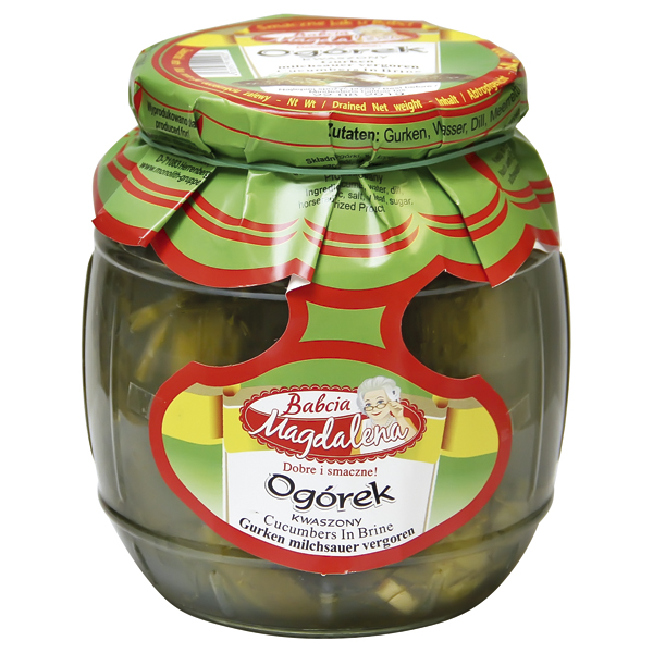Babcia Magdalena Pickled Cucumber/ Suolakurkku 640g CAM - Kurkkusäilykkeet - 20799 - 1
