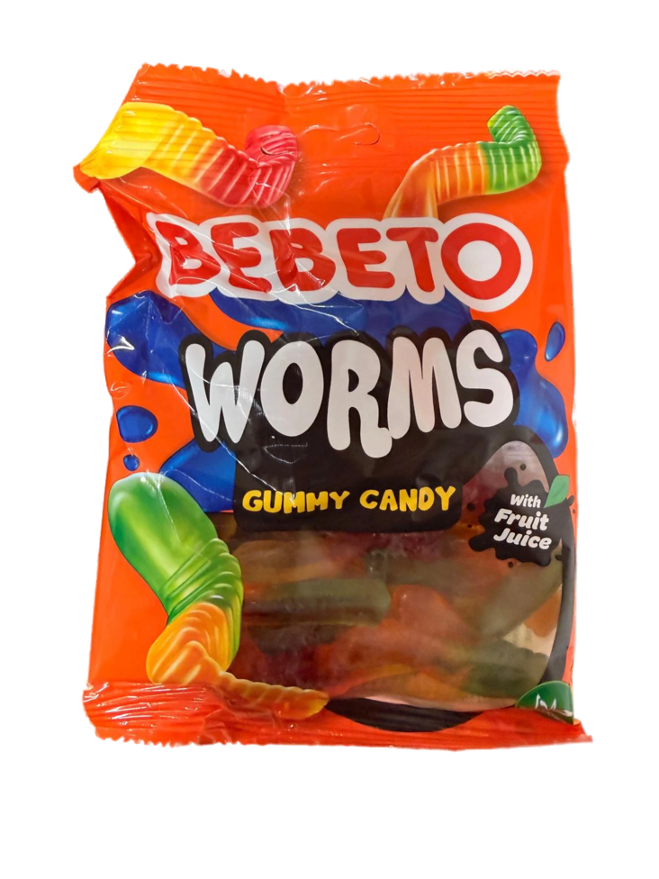 Bebeto Worm Karkkipussi 80g - Irtomakeiset - 19519 - 1
