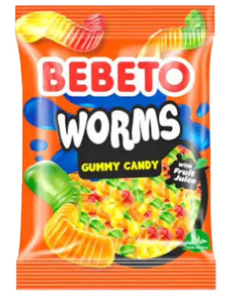 Bebeto Worm Karkkipussi 80g - Irtomakeiset - 19519 - 1