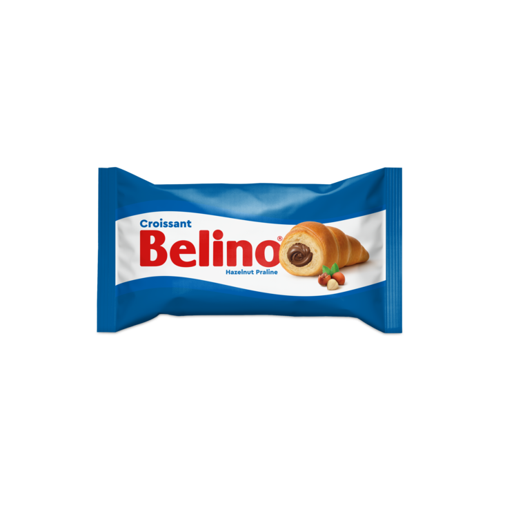 Belino Croissant täytettynä hasselpähkinällä 80g - Täytekeksit ja vohvelit - 19909 - 1