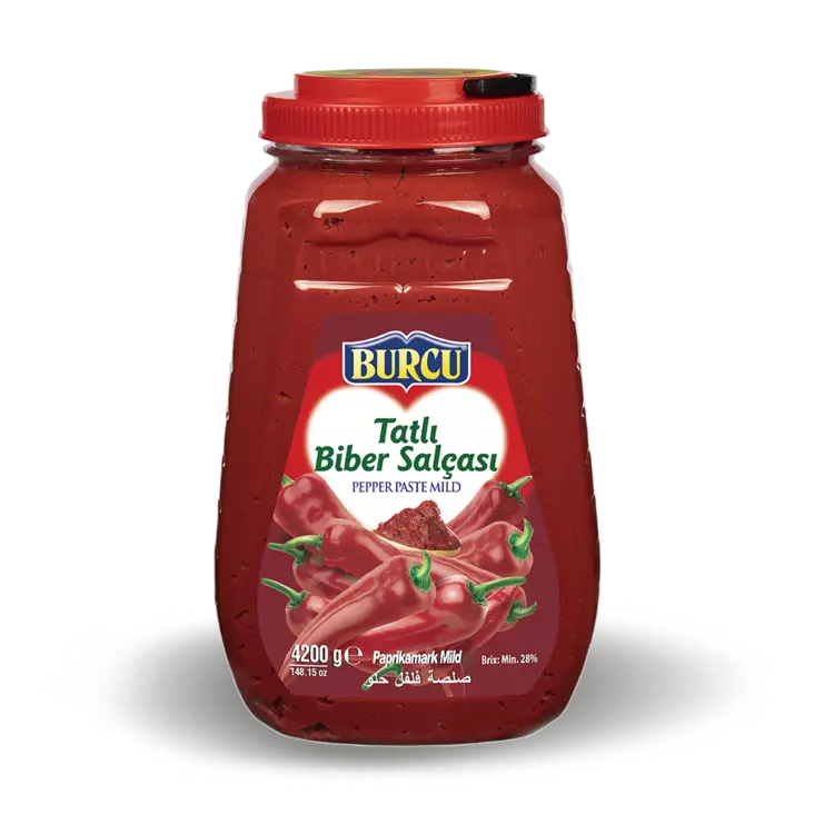 Burcu Biber Salcasi Tatli / Paprikatahna mieto 4200g PET - Tomaatti- ja paprikasäilykkeet - 1029 - 1