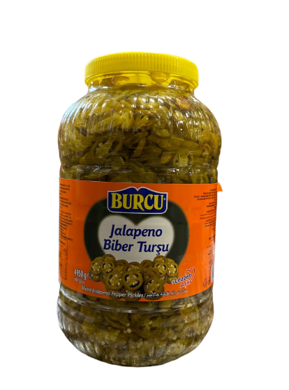 Burcu Jalapeno Biber Tursu / Viipaloidut jalapenot suolaliemessä 4950g PET - Pepperonisäilyke - 13789 - 1