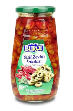 Burcu Yesil Zeytin Salatasi / Vihreä oliivisalaatti 550g CAM - Vihannessäilykkeet - 12019 - 1