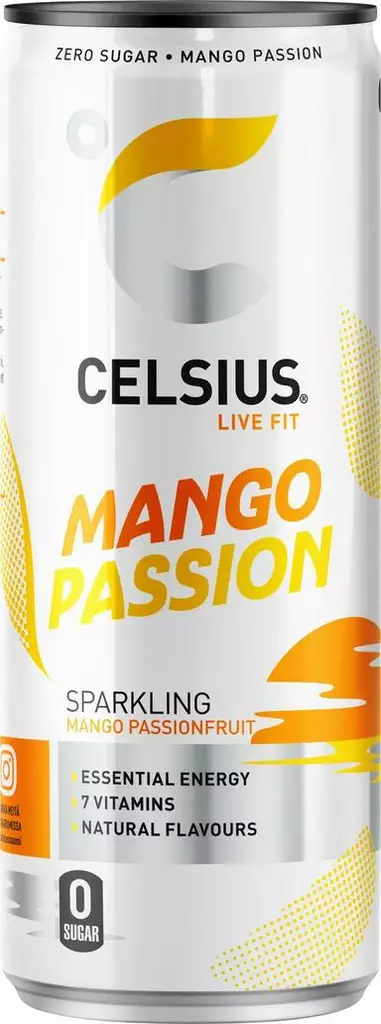 Celsius Mango Passion Energiajuoma 355ml - Energiajuomat - 12859 - 1