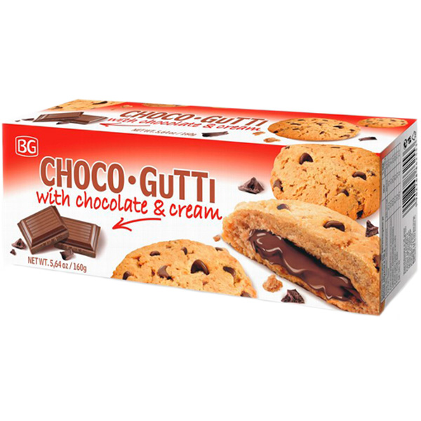 Choco Gutti Suklaatäytekeksi 160g - Täytekeksit ja vohvelit - 13559 - 1