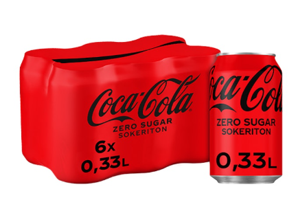 Coca-cola Zero 6x330ml TNK - Limonadit ja virvoitusjuomat - 7999 - 1