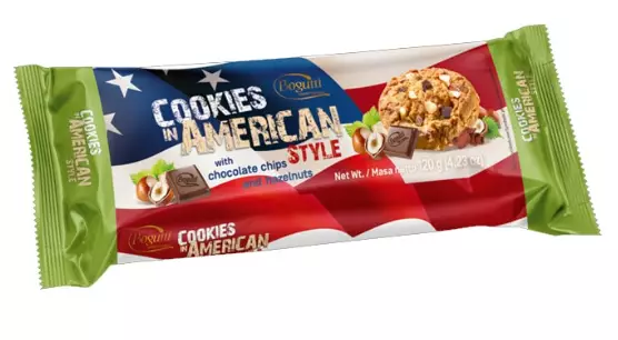 Cookies Big American Chocolate & Hazelnut/ Keksi 225g - Täytekeksit ja vohvelit - 15749 - 1