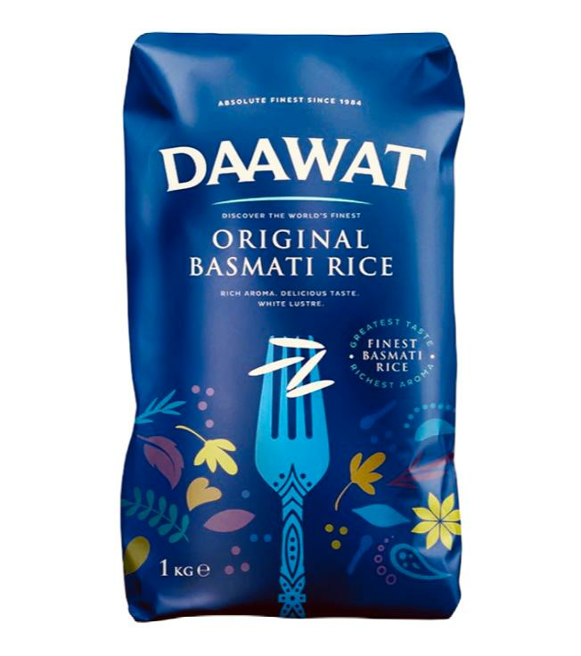 Daawat Original Basmati Rice/ Basmatiriisi 1kg - Basmatiriisit - 8309 - 1