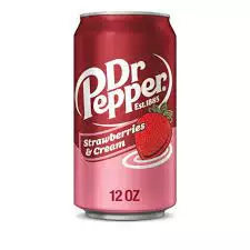 Dr Pepper Strawberries & Cream Limonadi 355ml TNK - Limonadit ja virvoitusjuomat - 11339 - 1