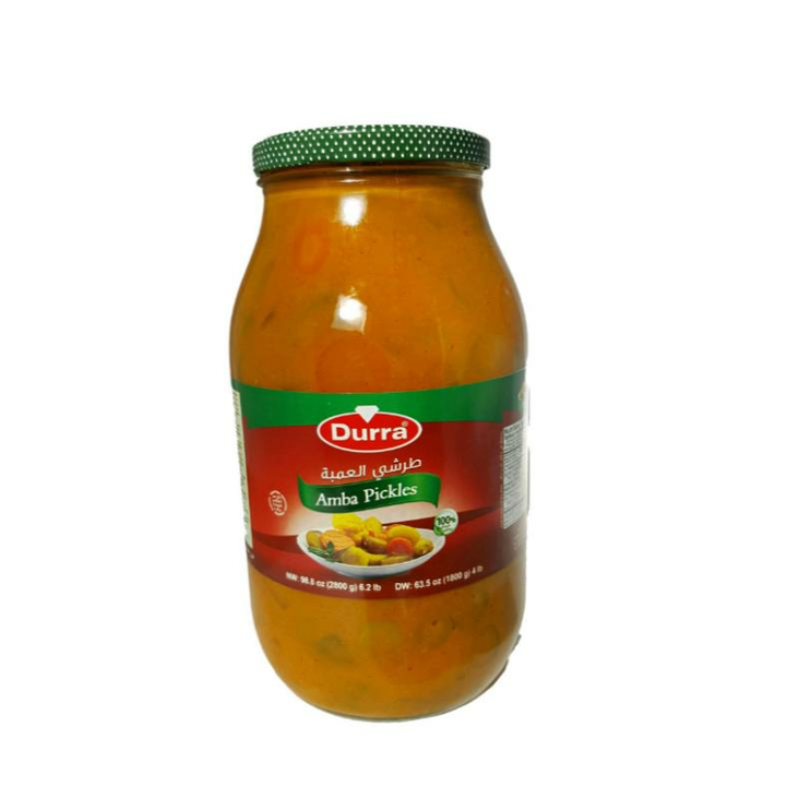 Durra Amba Pickles (Mixed Pickles) / Marinoidut vihannessekoitus HOT 2800g CAM - Vihannessäilykkeet - 2129 - 1