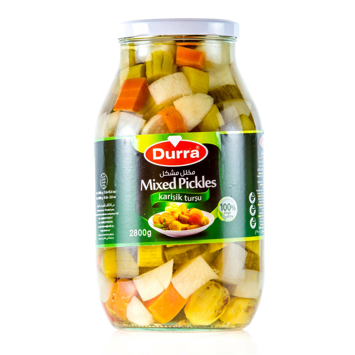 Durra Mixed Pickles / Vihannessekoitus suolaliemessä 2800g CAM - Vihannessäilykkeet - 2169 - 1