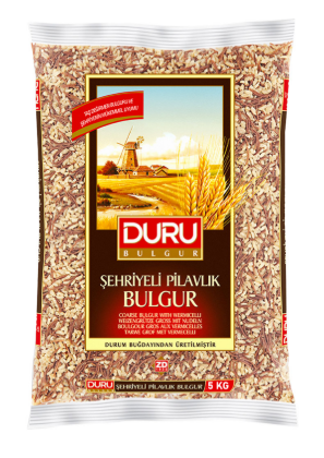 Duru Sehriyeli Pilavlik Bulgur / Karkea burgul riisin kanssa 5Kg (111-2TS) - Bulgur - 2259 - 1