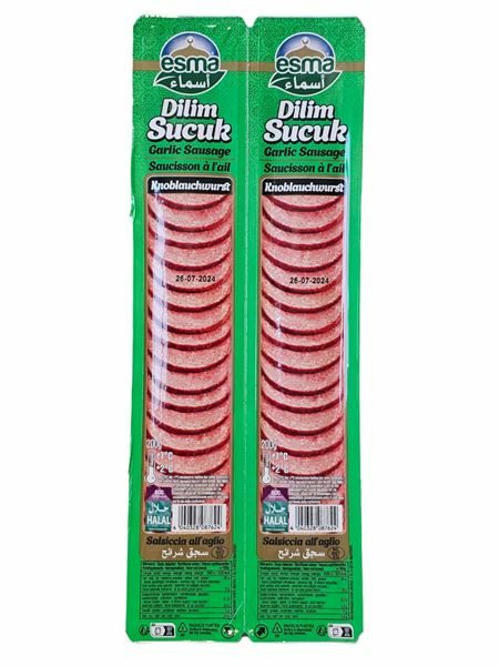 Esma Dilim Sucuk/ Viipaloitu Valkosipuli Makkara 400g - Sucuk makkarat - 19089 - 1