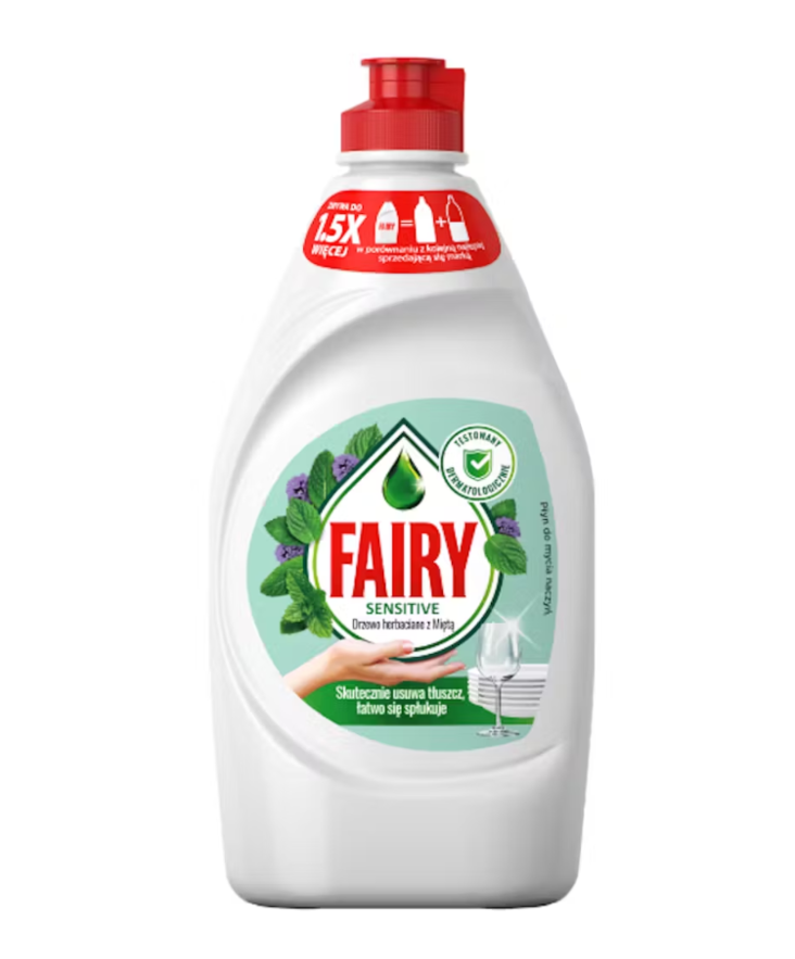 Fairy Sensitive/ Astianpesuaine Teepuu&minttu 450ml - Astianpesuaineet ja tarvikkeet - 17229 - 1