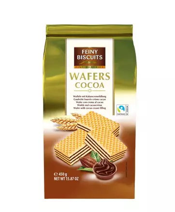 Feiny Biscuits Wafers Cocoa Keksi 450g - Täytekeksit ja vohvelit - 13899 - 1