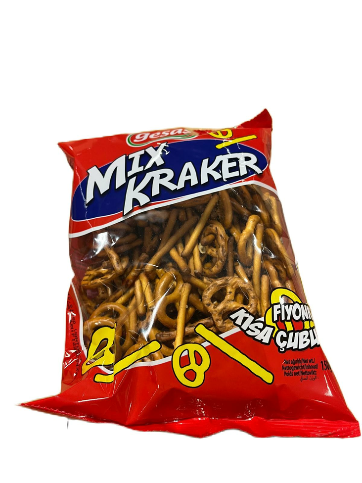 Gesas Pretzel & Stick Cracker Mix/ Keksi 150g - Täytekeksit ja vohvelit - 16449 - 1