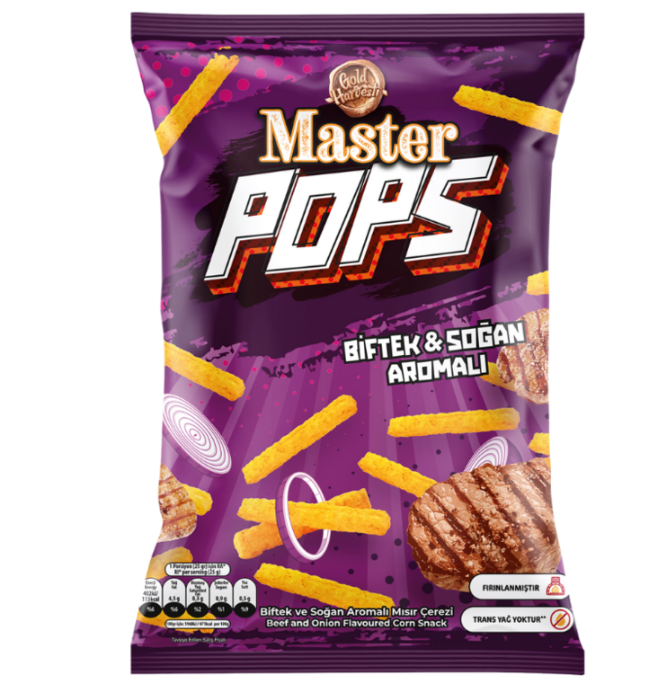 Gold Harvest Master Puff Beef&Onion Flavour Sipsi 90g - Sipsit - 17419 - 1