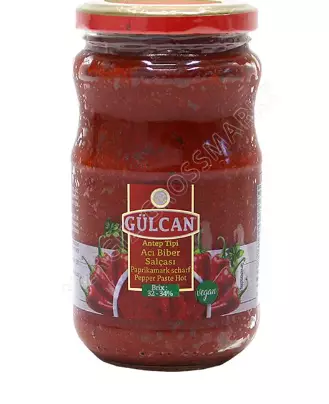 Gulcan Biber Salcasi Aci / Paprikatahna tulinen 370g CAM - Tomaatti- ja paprikasäilykkeet - 15919 - 1