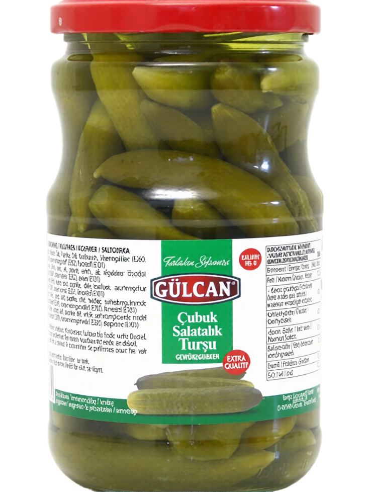 Gulcan Cubuk Salatalik Tursu / Suolakurkku mausteliemessä 680/380g PET - Kurkkusäilykkeet - 18929 - 1