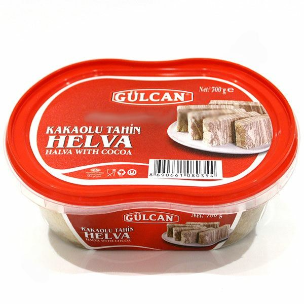 Gulcan Kakaolu Helva / Kaakao Halva 700g - Turkish Delight & Halvat - 2759 - 1