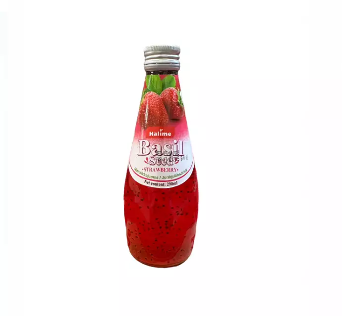Halime Basil Seed Drink Stawberry / Mansikkajuoma 290ml CAM - Limonadit ja virvoitusjuomat - 11829 - 1