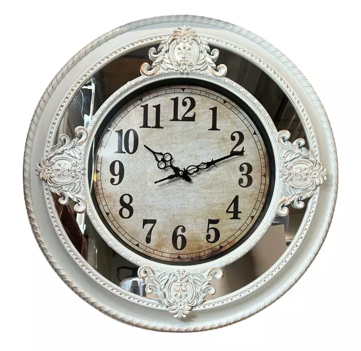 Valkoinen kello 4-21 - Koriste-esineet - 10479 - 1