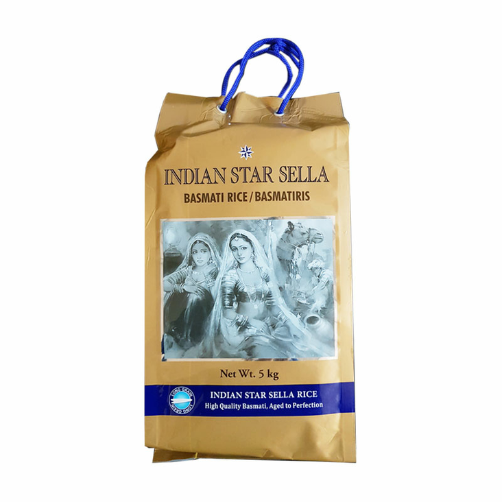 Indian Star Basmati Rice / Basmatiriisi 5Kg SELLA - Basmatiriisit - 17469 - 1