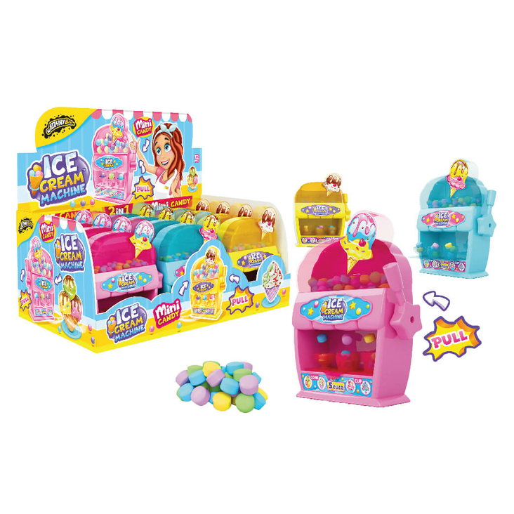Johny Bee Ice Cream Machine/ Jäätelökone Karkki 8g - Irtomakeiset - 17079 - 1