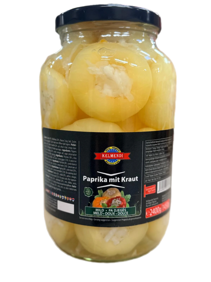 Kelmendi Paprika mit kraut/ Paprika Kaali täytteellä 2,5Kg CAM - Tomaatti- ja paprikasäilykkeet - 3339 - 1
