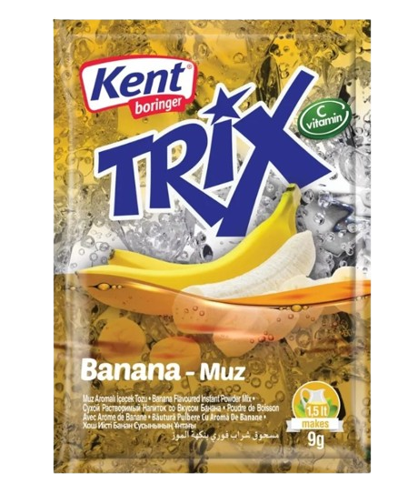 KentBor Trix Banana Drink / Banaani juomajauhe 9g - Juomajauheet - 21109 - 1