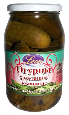 Leon Gurken Knackig / Marinoituja suolakurkkuja 900g CAM - Kurkkusäilykkeet - 3569 - 1